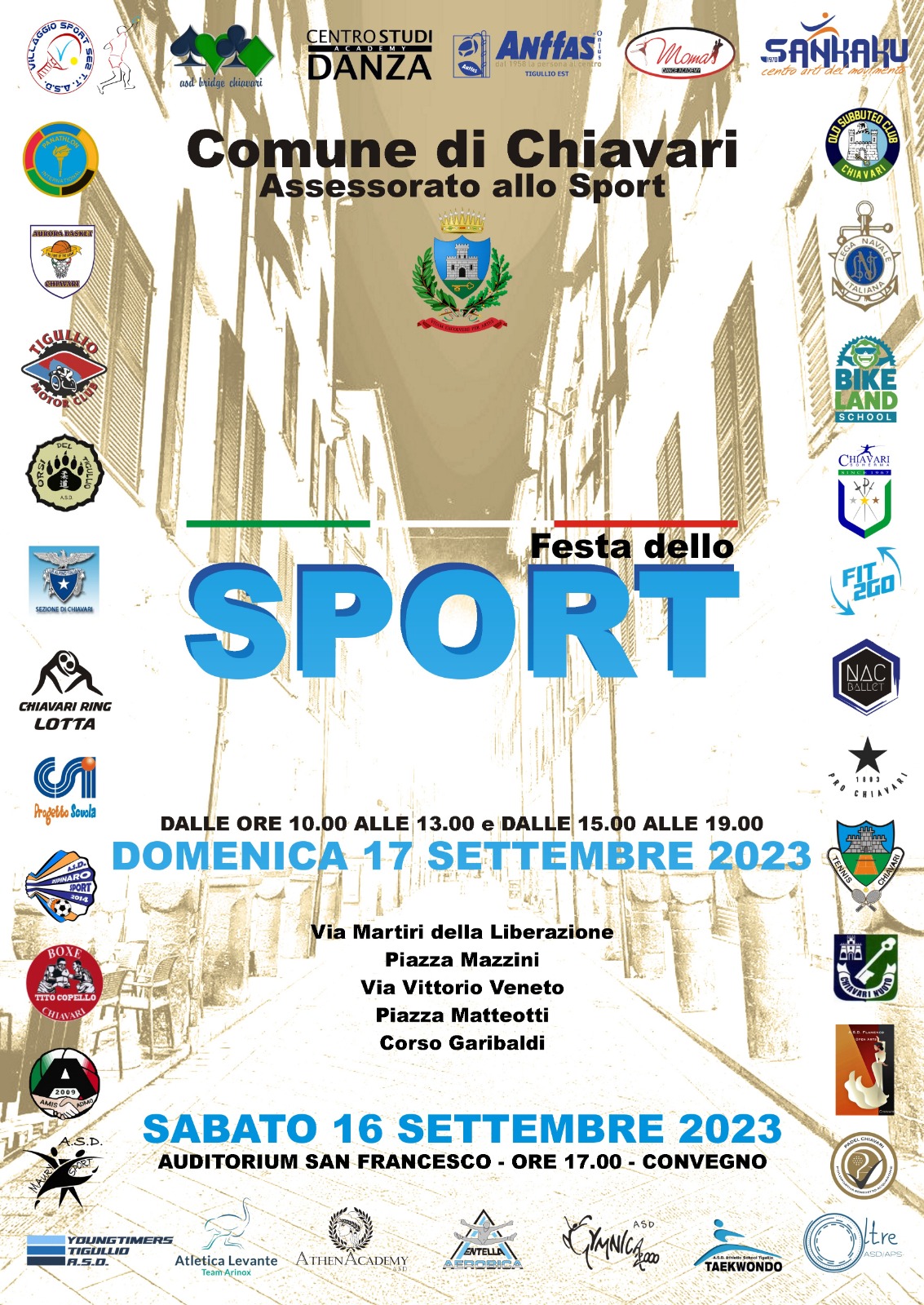 Festa Dello Sport Portale Ufficiale Del Turismo Comune Di Chiavari